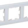 Рамка 3-м BRITE РУ-3-2-БрБ стекло бел. IEK BR-M32-G-K01