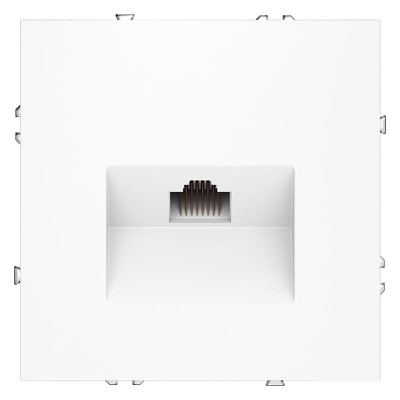 Розетка компьютерная 1-м СП S70 RJ45 кат.6 механизм бел. матов. Voltum VLS060102