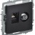 Розетка компьютерная + телевизионная 2-м Brite РТВ/РК12-БрЧ RJ45 кат.5E + TV механизм черн. IEK BR-AK20-1-K02