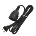 Удлинитель-шнур 1х2м без заземл. 10А IP20 ПВС 2х1 черн. DOMTOK 2338