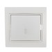 Переключатель проходной 1-кл. СП Mira 10А IP20 с бел.вставкой бел. LEZARD 701-0202-105