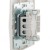 Переключатель проходной 1-кл. СП Mira 10А IP20 с бел.вставкой бел. LEZARD 701-0202-105