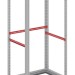 Рейка боковая узкая для шкафов CQE N Ш=500мм (уп.4шт) DKC R5NTLE500