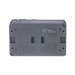 Блок ОП AtlasDesign PROFI IP54 (розетка 1-м 16А заземл. защ. шторки + 2-кл. выключатель 10А) антрацит SE ATN544074