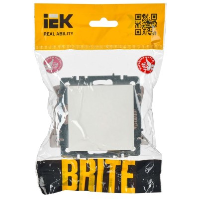 Вывод кабеля BRITE МВ10-БрБ механизм бел. IEK BR-VK10-0-K01