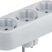 Разветвитель 3-м с заземл. 10А IP20 94 672 NAD-L-3E-WH в ряд Navigator 94672
