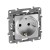 Розетка 1-м СП Etika 16А IP31 250В 2P+E с заземл. защ. шторки немецк. стандарт винтов. клеммы механизм алюм. IEK 672422