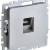 Розетка компьютерная СП RJ45 кат.5E BRITE РК10-БрА механизм алюм. IEK BR-K10-1-K47