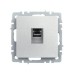 Розетка компьютерная СП RJ45 кат.5E BRITE РК10-БрА механизм алюм. IEK BR-K10-1-K47