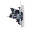 Розетка компьютерная СП RJ45 кат.5E BRITE РК10-БрА механизм алюм. IEK BR-K10-1-K47