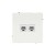 Розетка компьютерная 2-м KANT RJ45 кат.5E без шторки бел. магнолия DKC 7000664