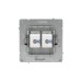Розетка компьютерная 2-м KANT RJ45 кат.5E без шторки бел. магнолия DKC 7000664