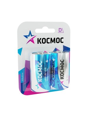 Элемент питания алкалиновый D/LR20 Максимум BP2 (блист.2шт) КОСМОС KOCLR20MAX2BL Элемент питания алкалиновый D/LR20 Максимум BP2 (блист.2шт) КОСМОС KOCLR20MAX2BL