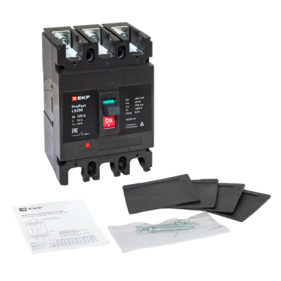 Выключатель автоматический 3п 125А 25кА LS250 ProPact EKF mccb-250-25-3-125-ls