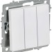 Выключатель 3-кл. СП BRITE ВС10-3-0-БрАБ 10А механизм арктич. бел. IEK BR-V30-0-10-K91