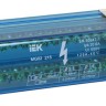 Шина на DIN-рейку в корпусе (кросс-модуль) ШНК 2х15 L+PEN IEK YND10-2-15-125
