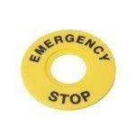 Маркировка для кнопки аварийного останова "Emergency Stop" D60 SE SBY9360