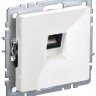 Розетка компьютерная СП RJ45 кат.5E BRITE РК10-БрБ механизм бел. IEK BR-K10-1-K01