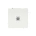 Розетка компьютерная 1-м KANT RJ45 кат.6A без шторки бел. магнолия DKC 7000673