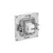 Розетка компьютерная 1-м KANT RJ45 кат.6A без шторки бел. магнолия DKC 7000673