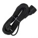 Удлинитель-шнур 1х10м с заземл. 16А IP20 ПВС 3х1 черн. DOMTOK 2360