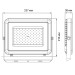 Прожектор светодиодный PFL-S2 50Вт 6500К IP65 220–240В ДО с клапаном закален. матов. стекло сер. JazzWay 2853301D