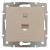 Розетка компьютерная СП Rain RJ45 16А IP20 механизм крем. LEZARD 703-0388-139