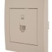 Розетка компьютерная СП Rain RJ45 16А IP20 механизм крем. LEZARD 703-0388-139
