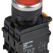 Кнопка d22мм 1НО+1НЗ MASTER с подсветкой красн. IEK MI-BT60-11D-3-12-K04