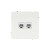 Розетка компьютерная 2-м KANT RJ45 кат.6A без шторки бел. магнолия DKC 7000674