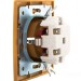 Розетка 1-м СП Mira 16А IP20 с заземл. защ. шторки керамика ольха LEZARD 701-0701-124