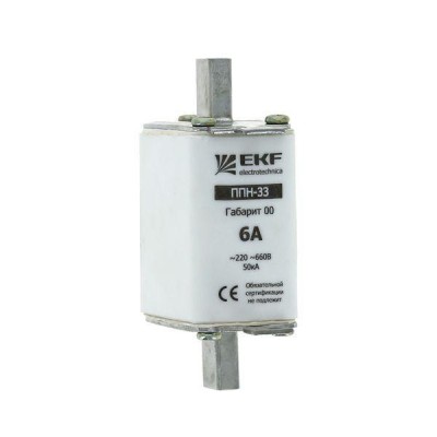 Вставка плавкая ППН-33 10А габарит 00 PROxima EKF fus-33/160/10 Вставка плавкая ППН-33 10А габарит 00 PROxima EKF fus-33/160/10