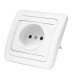 Розетка 1-м СП Валери 16А IP20 без заземл. бел. UNIVersal В0022