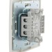 Переключатель проходной 2-кл. СП Mira 10А IP20 с бел.вставкой бел. LEZARD 701-0202-106