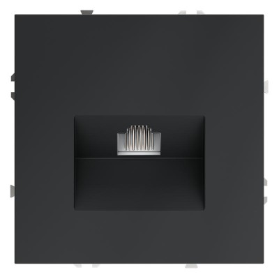 Розетка компьютерная 1-м СП S70 RJ45 кат.6 механизм графит Voltum VLS060107