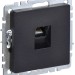 Розетка компьютерная СП RJ45 кат.5E BRITE РК10-БрЧ механизм черн. IEK BR-K10-1-K02
