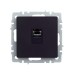 Розетка компьютерная СП RJ45 кат.5E BRITE РК10-БрЧ механизм черн. IEK BR-K10-1-K02