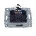 Розетка компьютерная СП RJ45 кат.5E BRITE РК10-БрЧ механизм черн. IEK BR-K10-1-K02