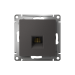 Розетка компьютерная AtlasDesign RJ45 кат.5E механизм базальт SE ATN001483