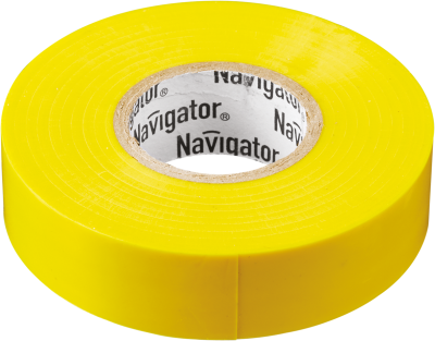 Изолента ПВХ 15мм (рул.20м) желт. NIT-B15-20/Y Navigator 71105 Изолента ПВХ 15мм (рул.20м) желт. NIT-B15-20/Y Navigator 71105