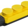 Колодка 3-м ОМЕГА РБ33-1-0м IP44 каучук желт. IEK PKR61-016-2-K05