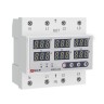 Реле напряжения и тока трехфазное с дисплеем MRVA-3 63A EKF MRVA-3-63A