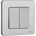 Выключатель 2-кл. Inspiria 10А IP20 250В 10AX механизм алюм. IEK 673622