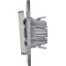 Выключатель 2-кл. Inspiria 10А IP20 250В 10AX механизм алюм. IEK 673622