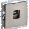 Розетка компьютерная СП RJ45 кат.5E BRITE РК10-БрШ механизм шампань IEK BR-K10-1-K37