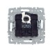 Розетка компьютерная СП RJ45 кат.5E BRITE РК10-БрШ механизм шампань IEK BR-K10-1-K37