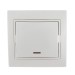 Выключатель 1-кл. СП Mira 10А IP20 с подсветкой с бел. вставкой бел. LEZARD 701-0202-111