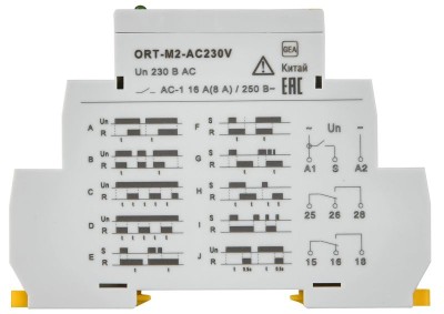 Реле времени ORT 230В AC 2 контакта многофункц. IEK ORT-M2-AC230V