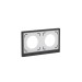 Рамка 2-м KANT IP44 черн. уголь DKC7012944