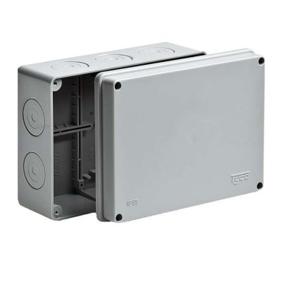 Коробка распределительная ОП 200х140х75мм IP55 без гермет. Ruvinil 67056 Коробка распределительная ОП 200х140х75мм IP55 без гермет. Ruvinil 67056